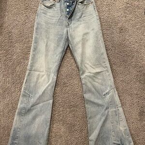 Levi's Faded Light Blue Flare Jeans